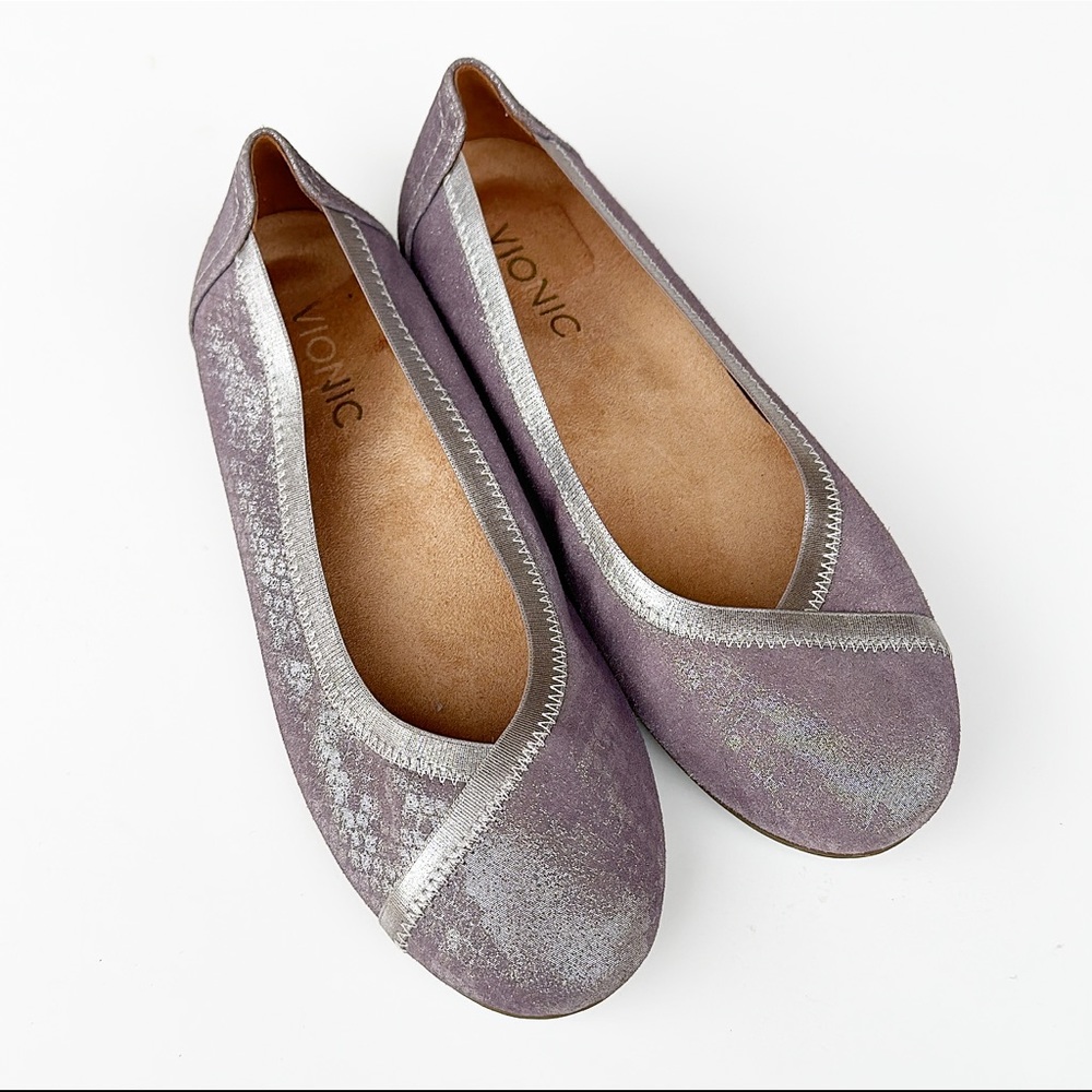 Vionic Spark Caroll Snake Print Ballet Flats Clos… - image 2